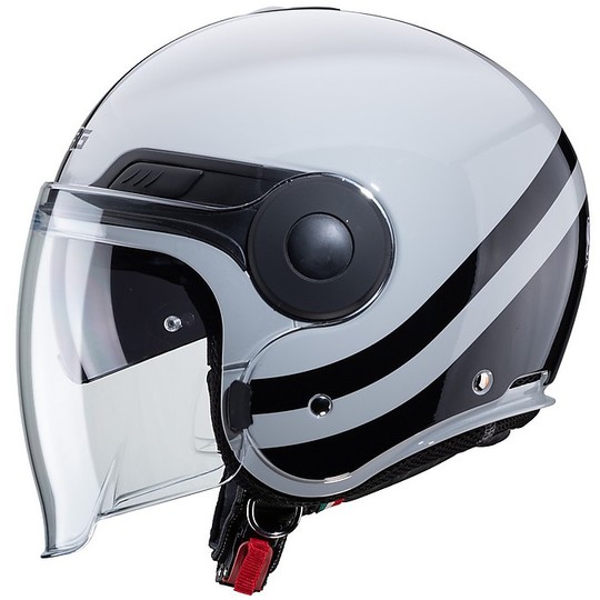 Caberg UPTOWN CHRONO Jet Double Visor Motorcycle Helmet Light Gray Black