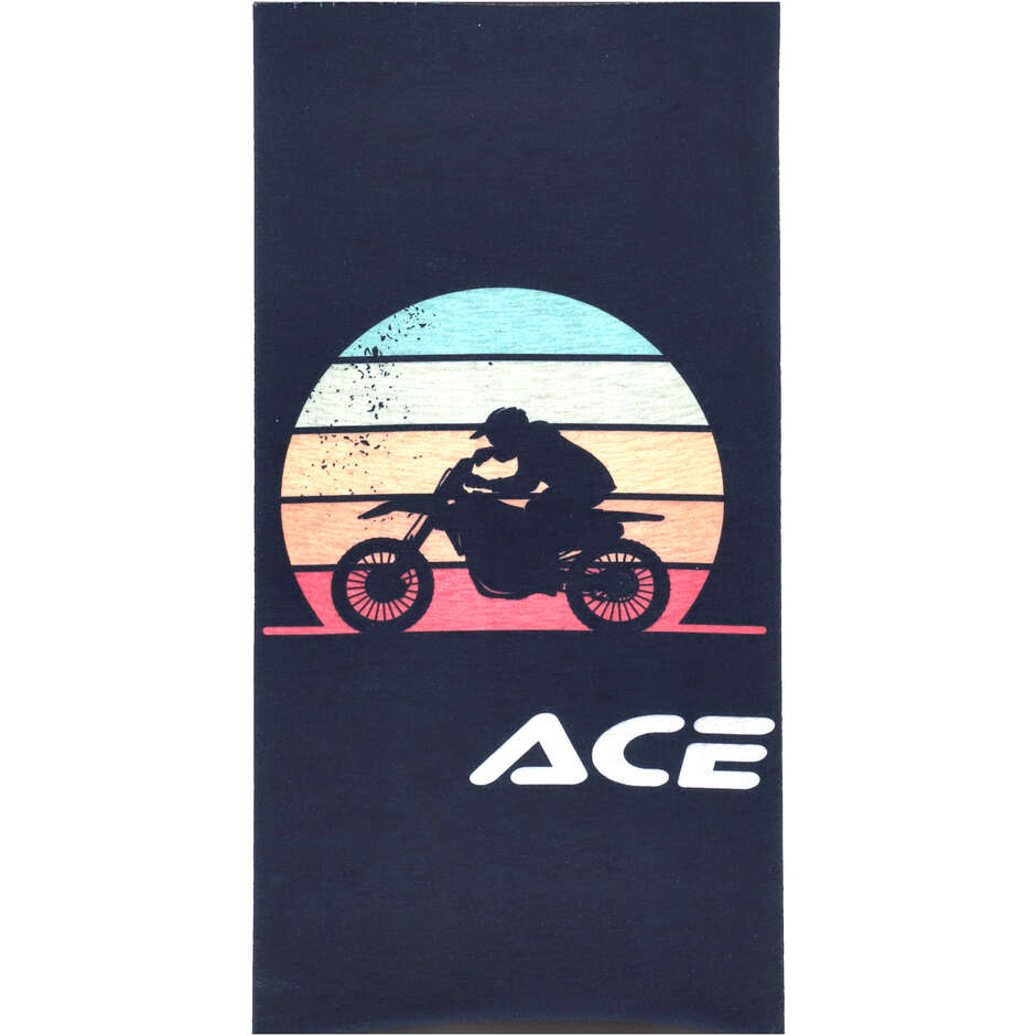 Cache-cou Acerbis REG bleu blanc