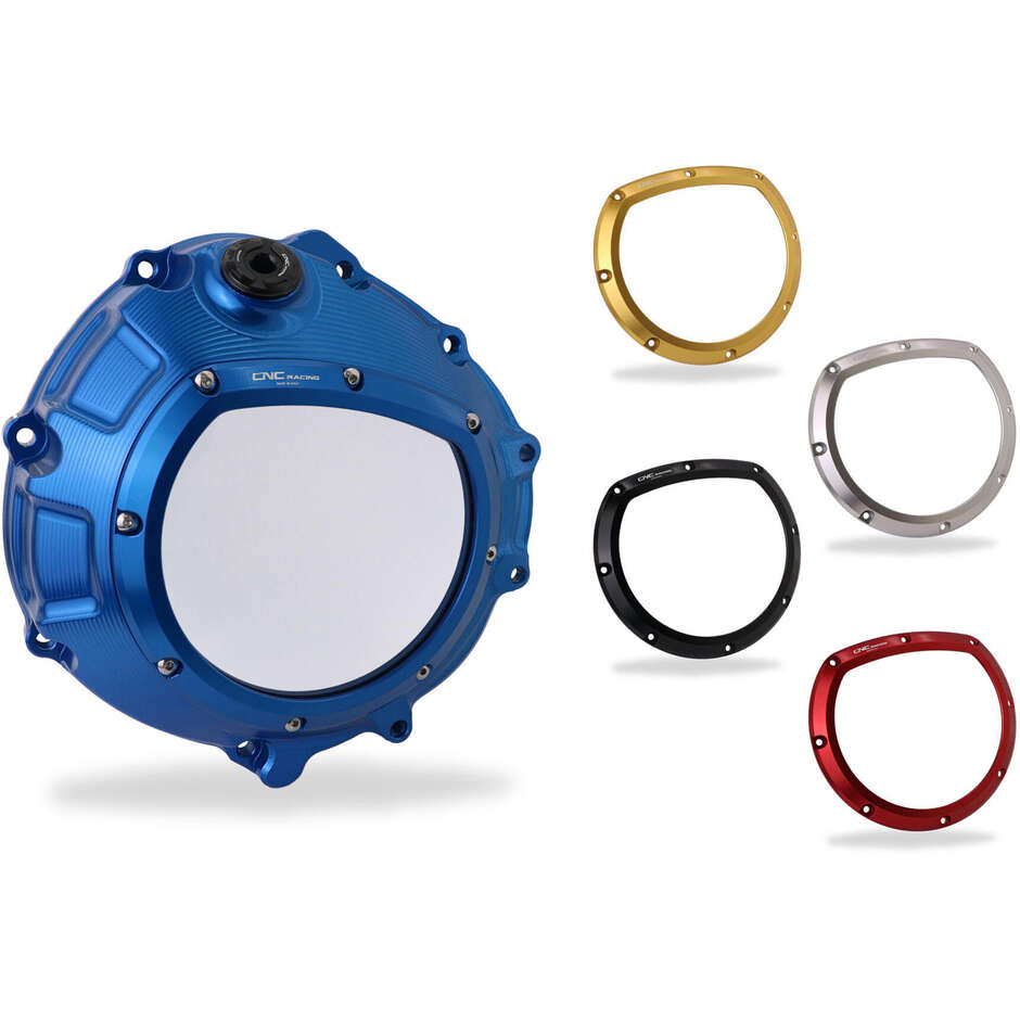 Cache embrayage transparent BMW CNC Racing CA800 Bleu Bleu