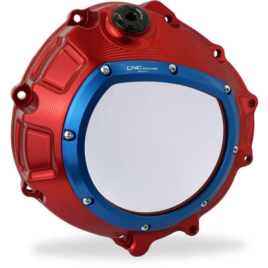 Cache embrayage transparent BMW CNC Racing CA800 Rouge Bleu