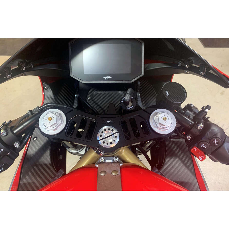 Cache support de phare ZA601 MV Agusta Superveloce - Carbone CNC Racing Mat