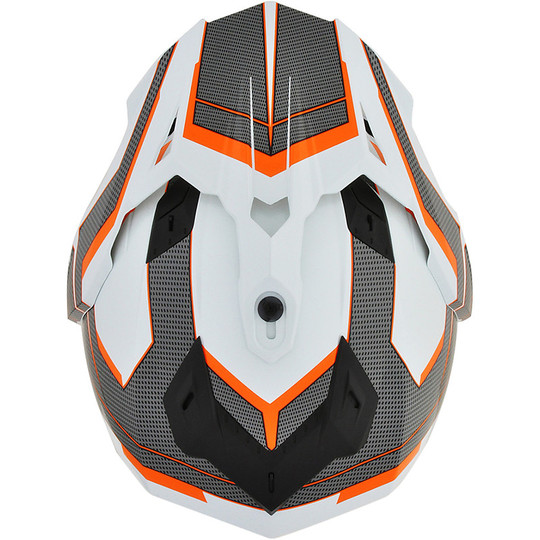 Cacso Integral Motorrad Dual Sport Afx FX-39 VELETA Orange Farbe