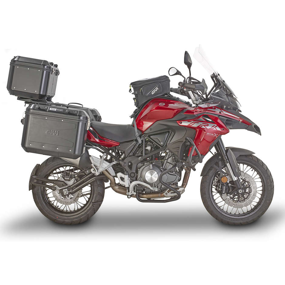 Cadres de moto Givi PL8711 pour valises latérales Monokey pour Benelli TRK 502 X (2017-19) - (2020-22)