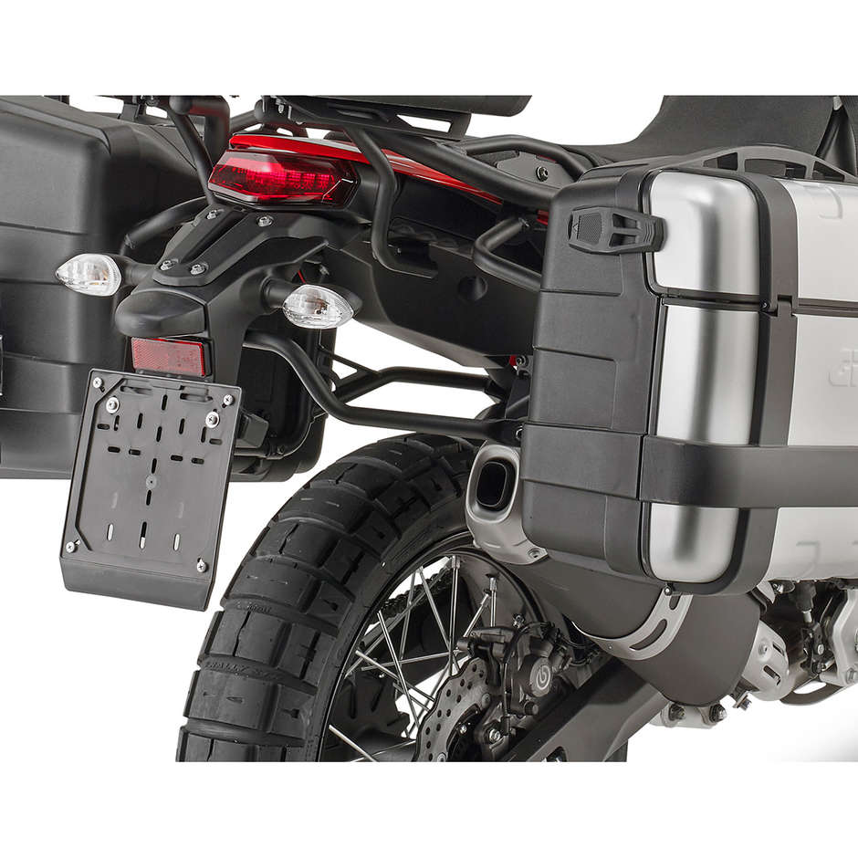 Cadres latéraux Givi PL ONE FIT configurés pour les valises Monokey spécifiques pour Yamaha Tenerè 700 (2019-21)