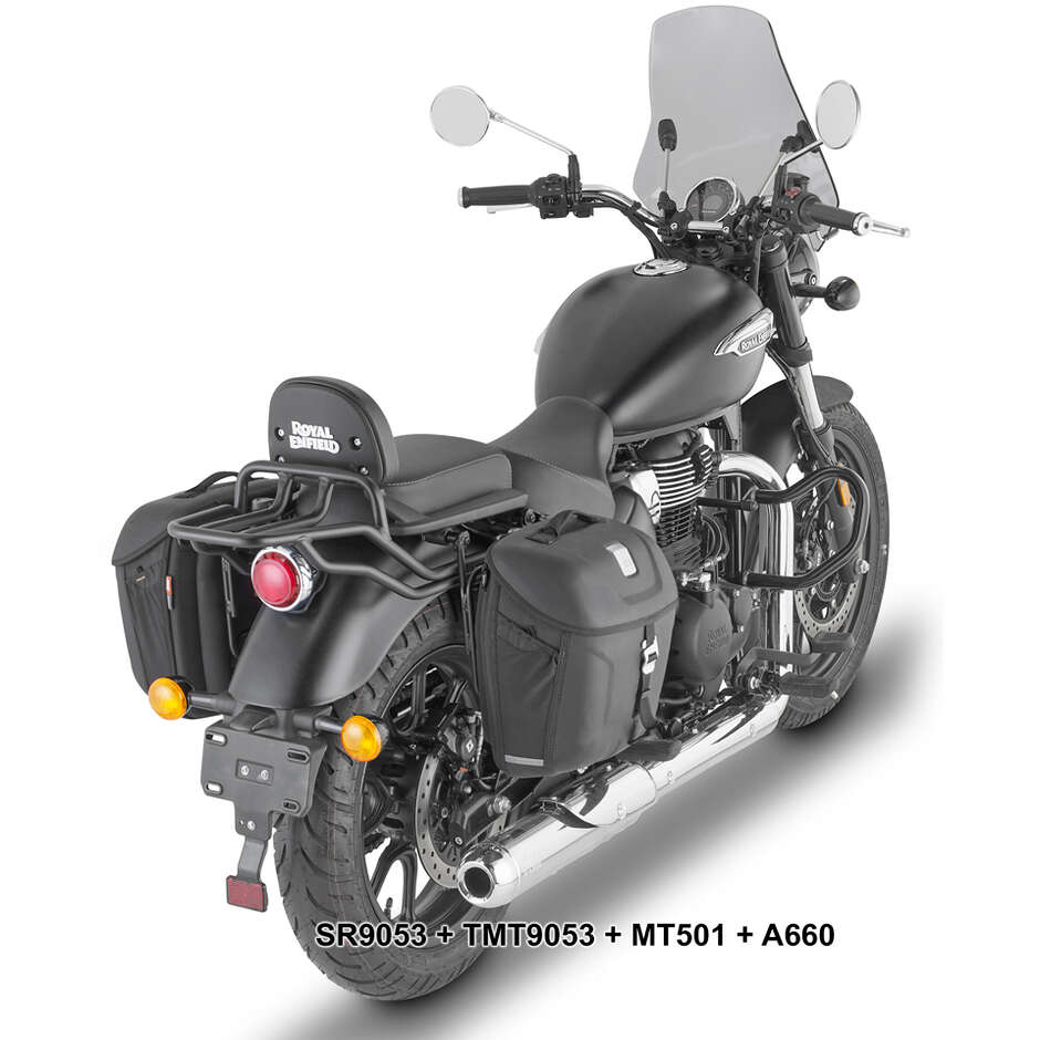 Cadres latéraux pour sacoches latérales Givi MT501 spécifiques pour Royal Enfield METEOR 350 (2021-23)