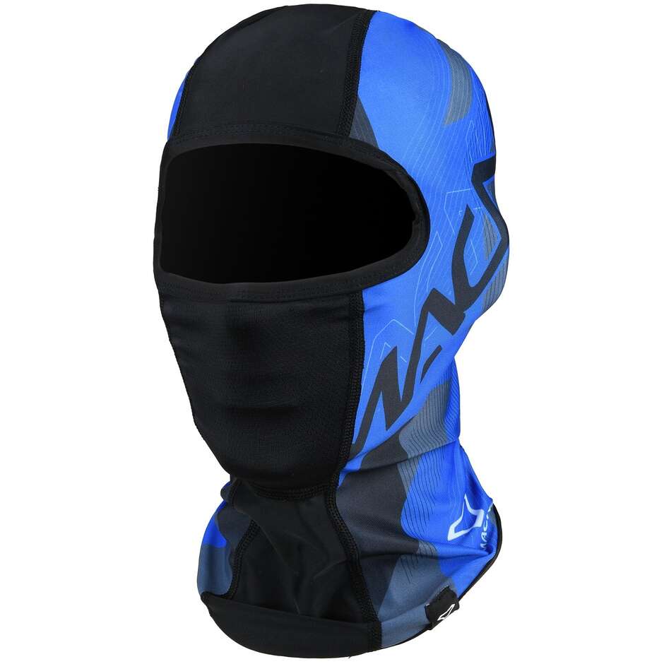 Cagoule de moto Macna Mane noire/bleue