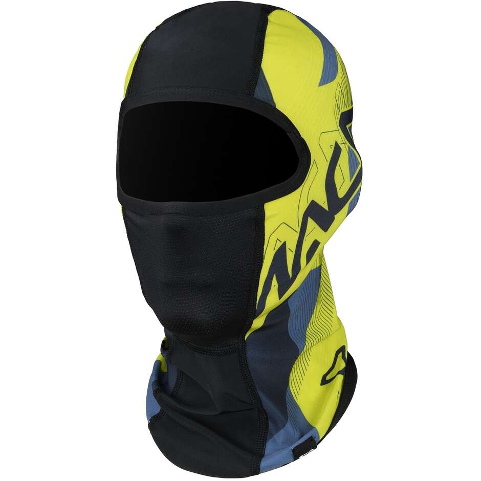 Cagoule de moto Macna Mane noire et jaune