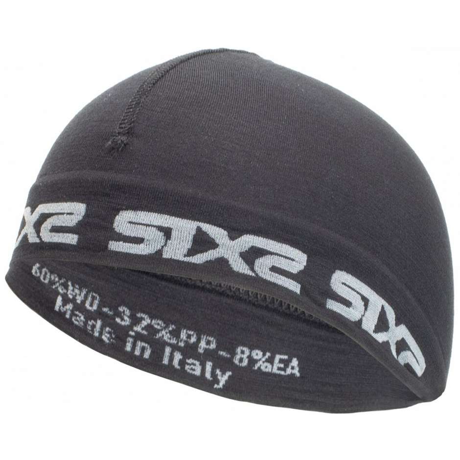 Cagoule technique en laine Sixs SCX MERINOS Shell noir