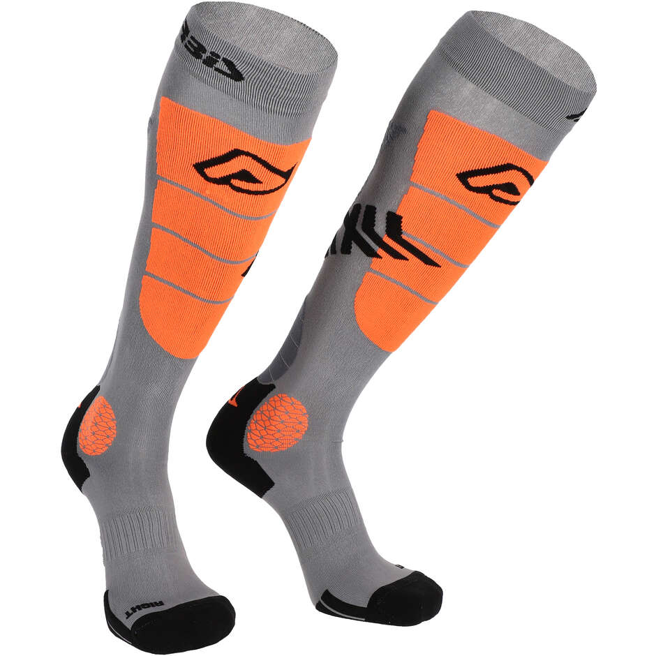 Calze Moto Acerbis MX IMPACT VENTED Grigio Arancio