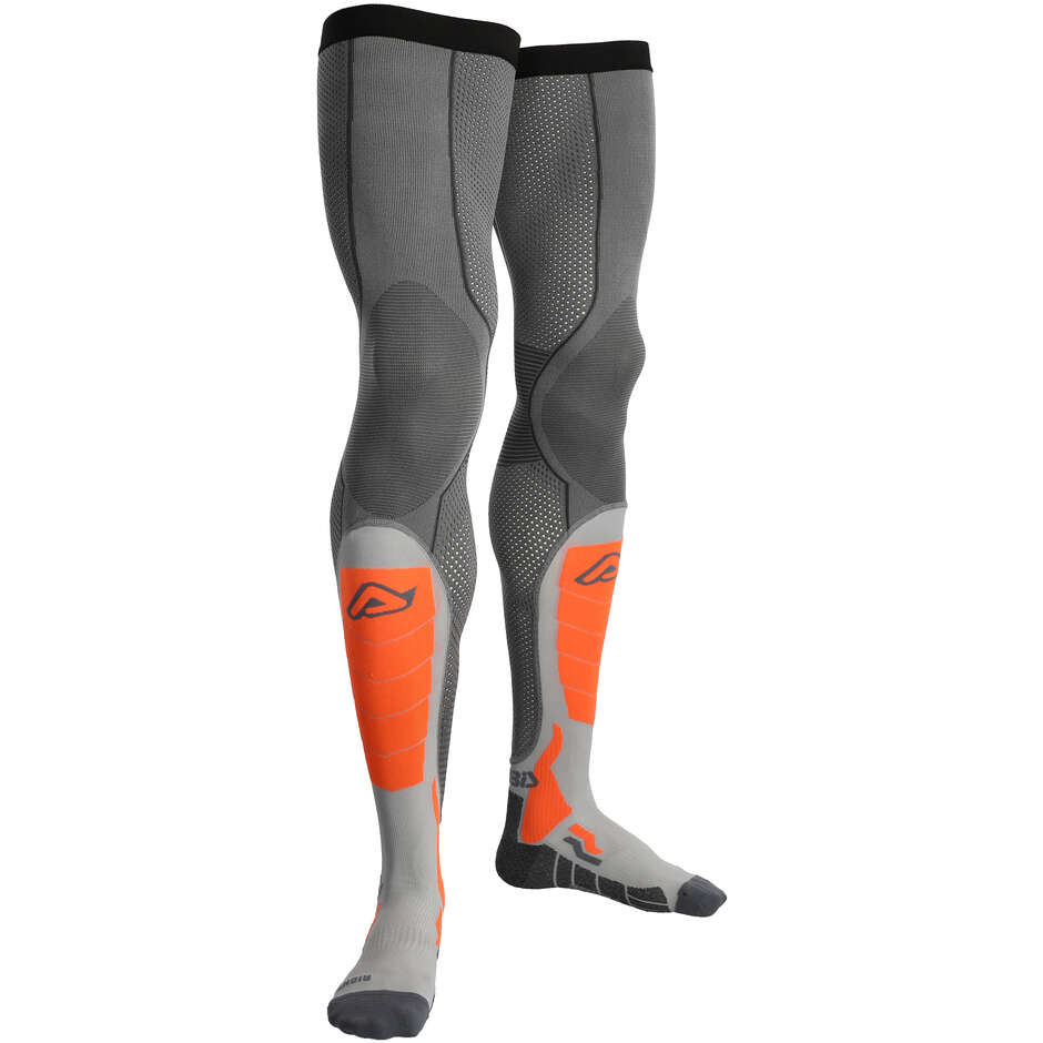 Calze Moto X-LEG VENTED Grigio Arancio taglia L/XL