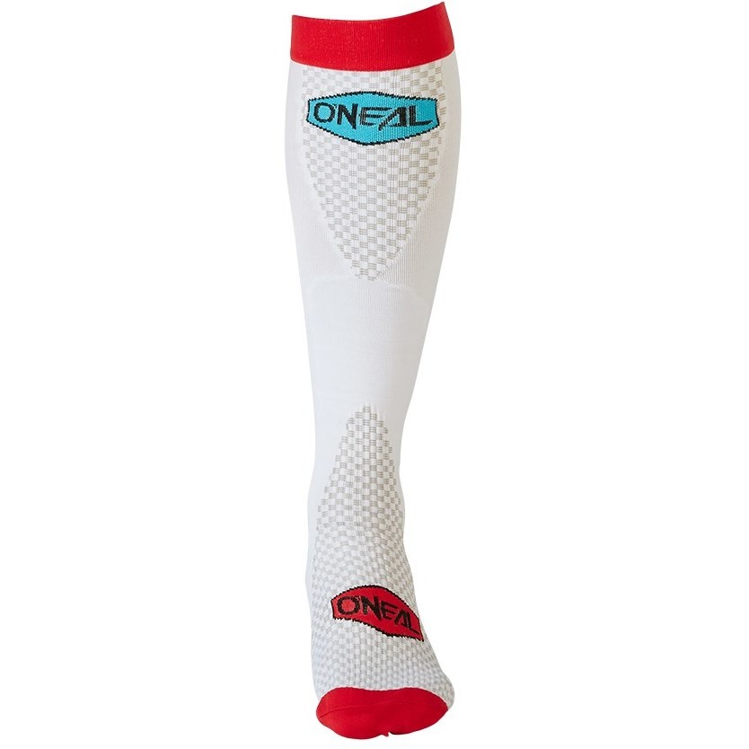 Calze Moto CRoss Enduro Oneal MX Performance Socks V.22 Blu Rosso Bianco