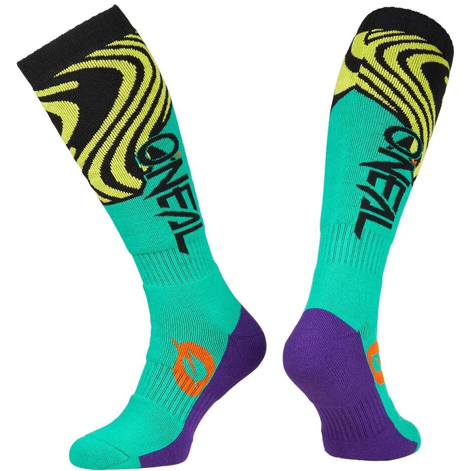 Calze Moto Cross Enduro Oneal PRO MX NOVA Giallo Verde
