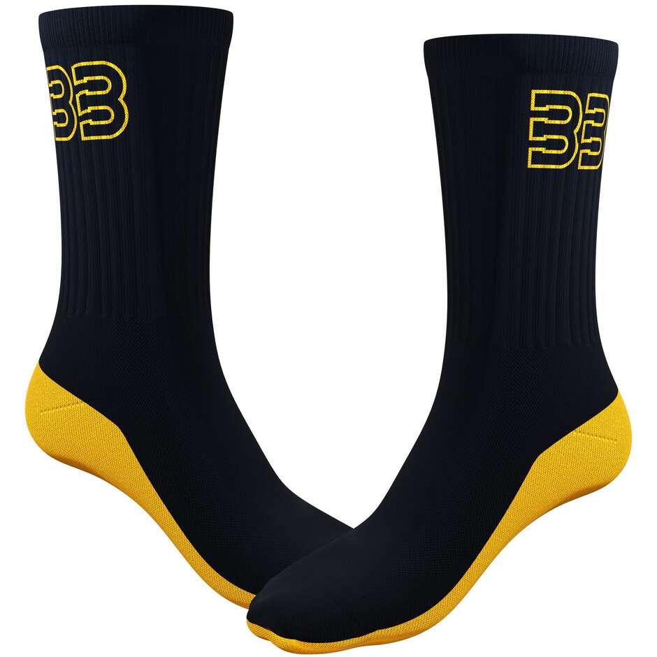 Calzini SCK BRAD 25 Nero Giallo taglia 39