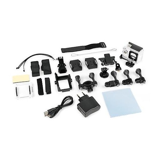 Camera de moto Lampa Sport 4K Action Cam avec télécommande et kit d'accessoires