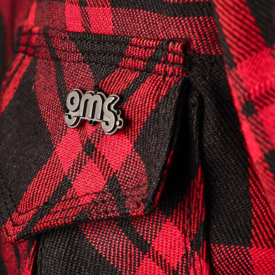 Camicia Moto GMS Jaguar Neo Man nero rosso