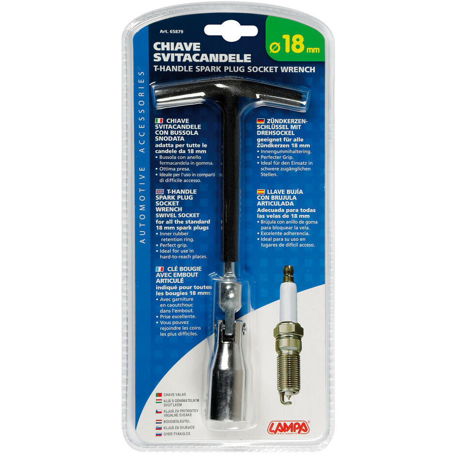 Candle Unscrew Wrench with Lampa Jointed Compass 18 mm