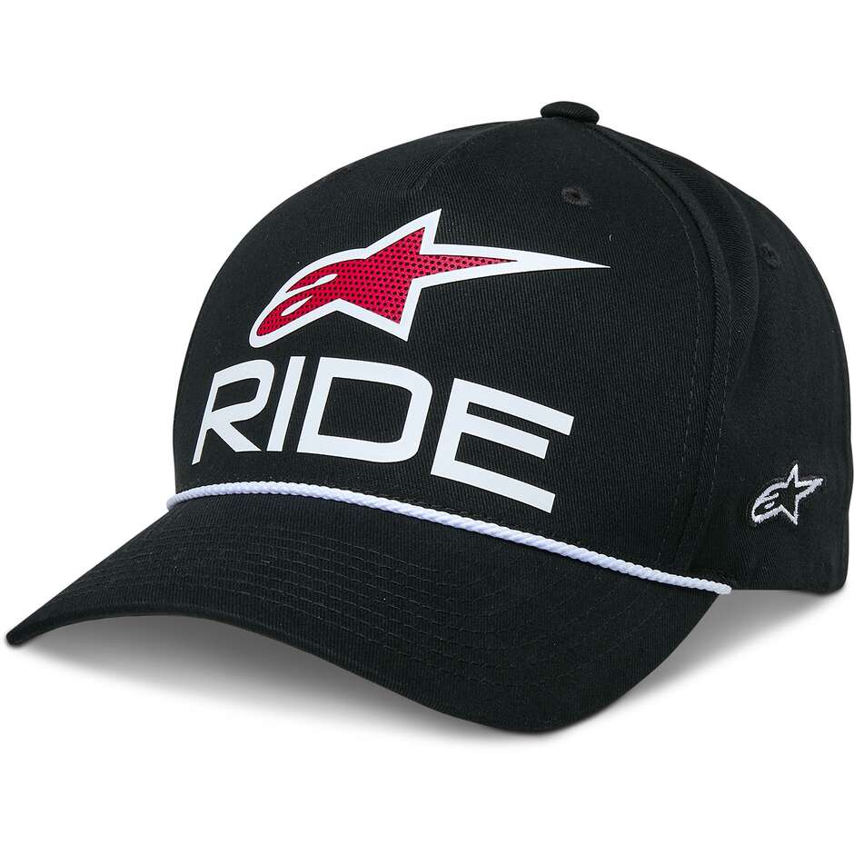 Capellino Alpinestars RIDE COMP SNAPBACK Nero/Bianco/Rosso