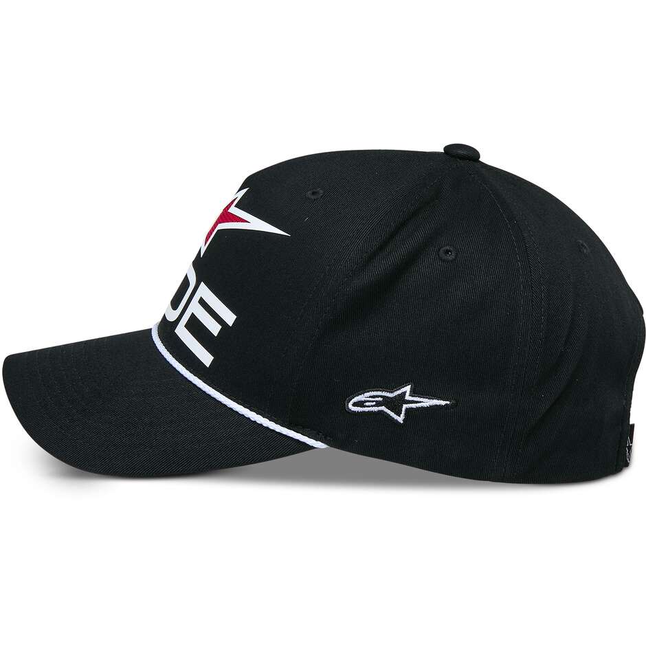 Capellino Alpinestars RIDE COMP SNAPBACK Nero/Bianco/Rosso