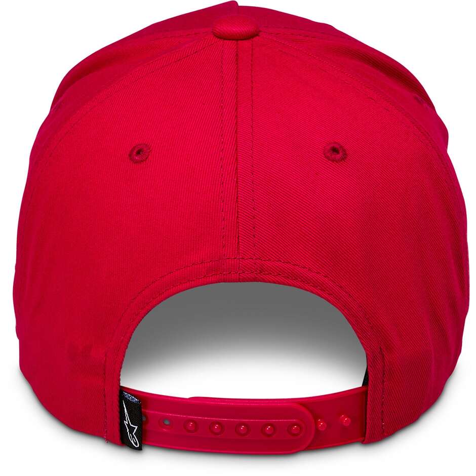 Capellino Alpinestars RIDE COMP SNAPBACK Rosso/Bianco/Nero