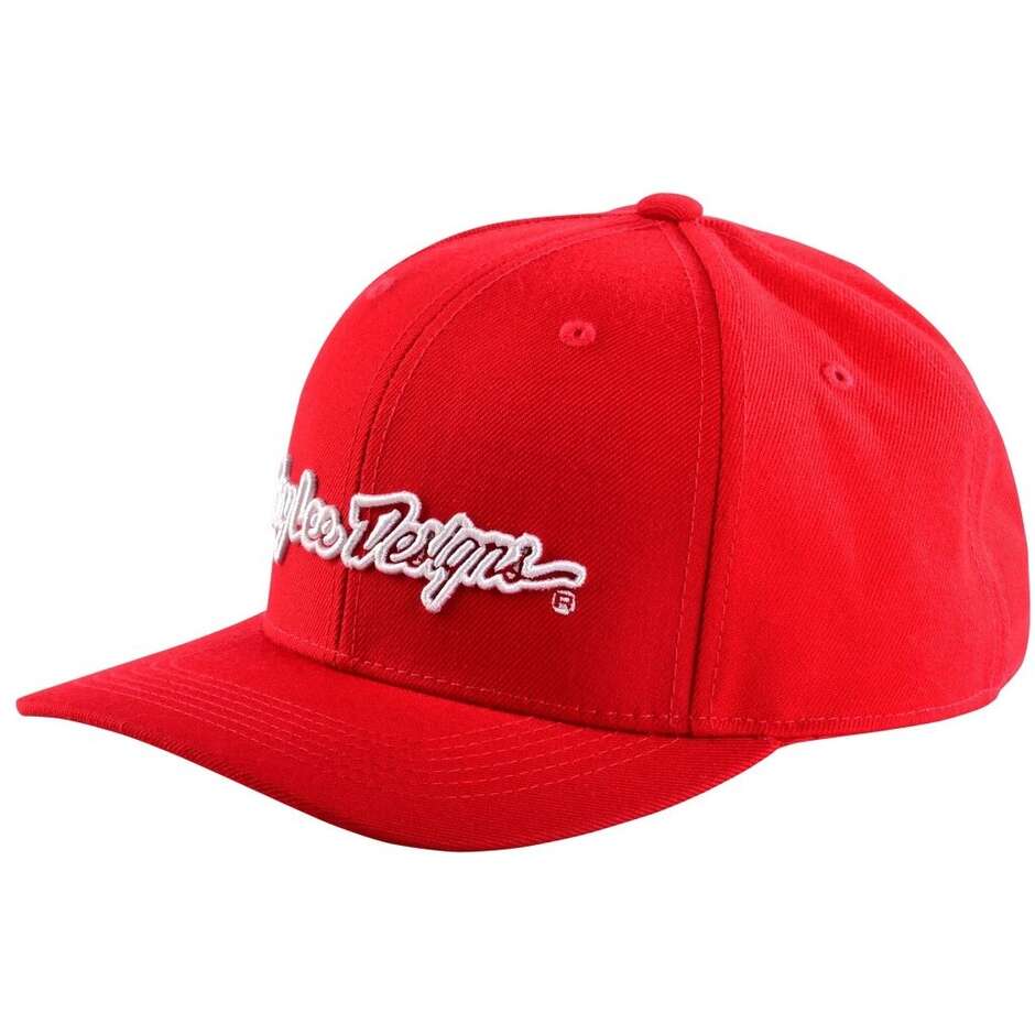 Cappellino Troy Lee Design 9FORTY SNAPBACK HAT SIGNATURE Rosso / Bianco