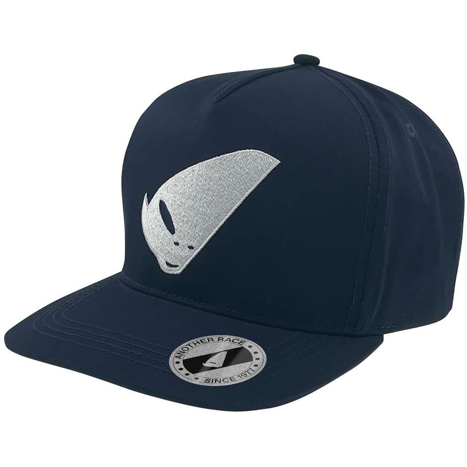 Cappellino Ufo Logo Alieno Bianco Blu 