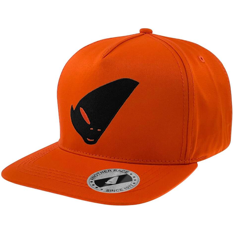 Cappellino Ufo Logo Alieno Nero Arancio