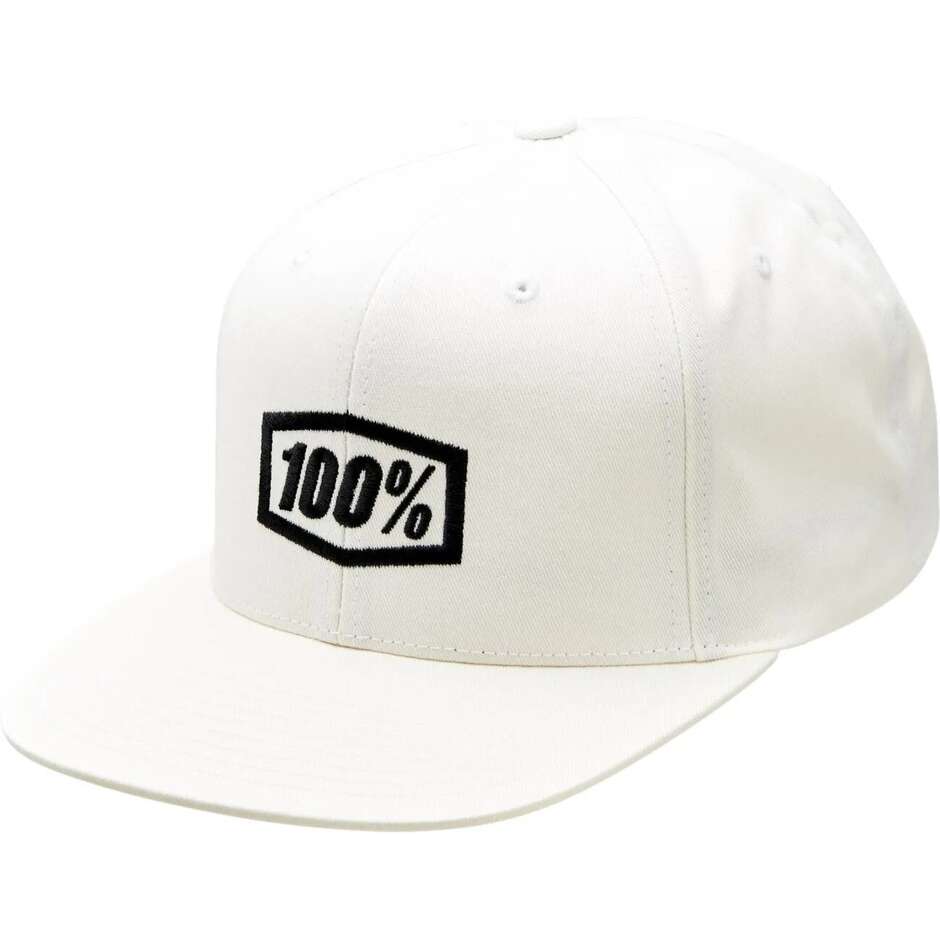 Cappello 100% ICON SNAPBACK Bianco