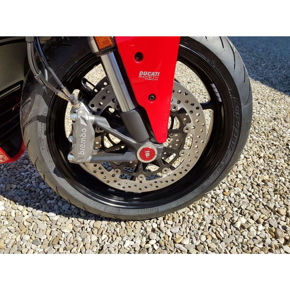 Capuchon de fourche avant droit Ducati CNC Racing TT314 Noir