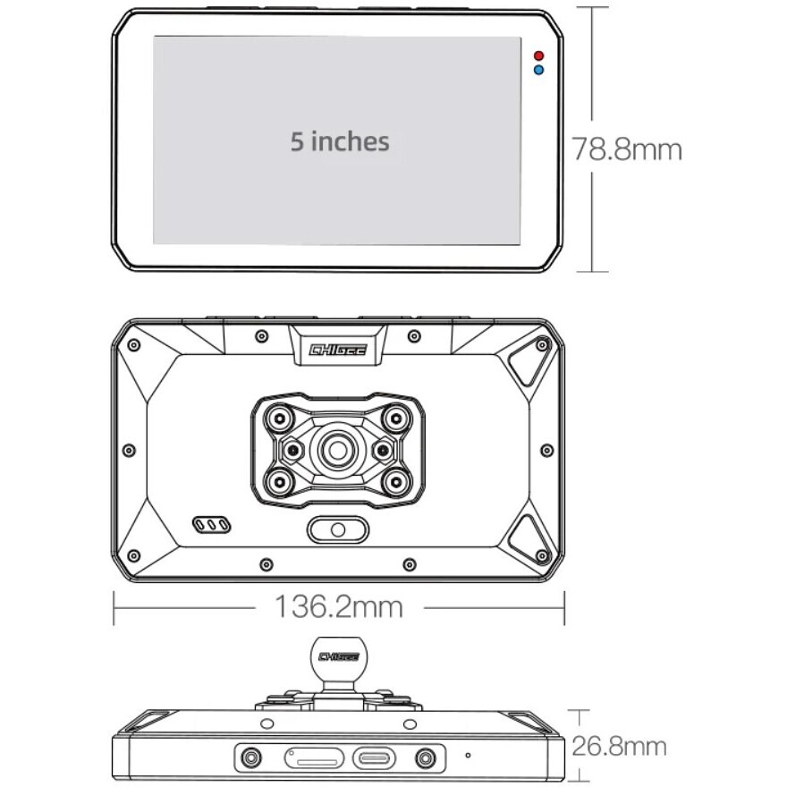 Car Play Moto Chigee AIO-5 Play Multimedia System