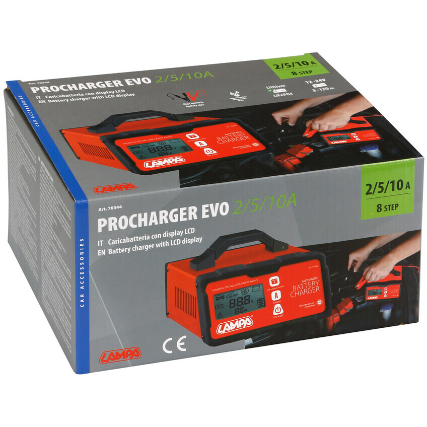 Caricabatteria Moto 12/24V Procharger Evo 2/5/10A
