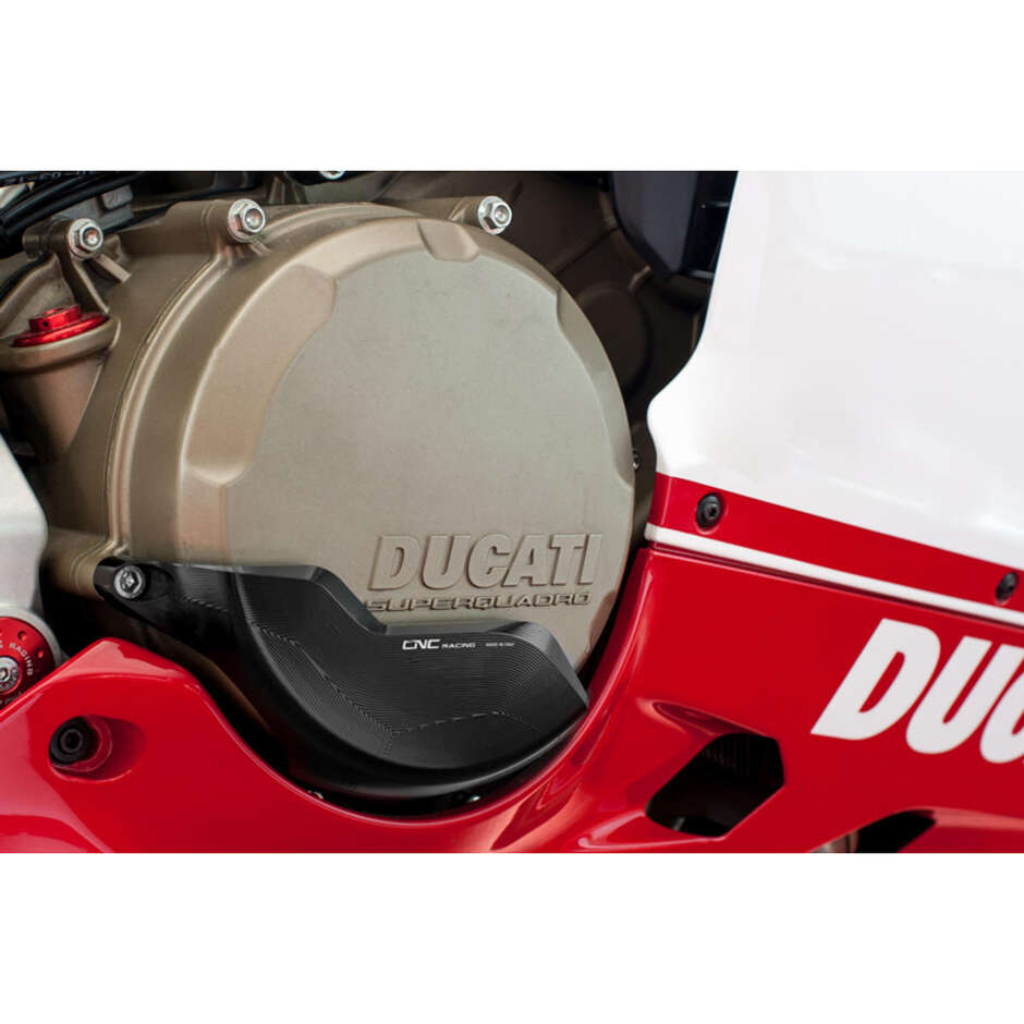 Carter de protection d'embrayage "RPS" côté droit PR301 Ducati SBK série Panigale CNC Racing Noir