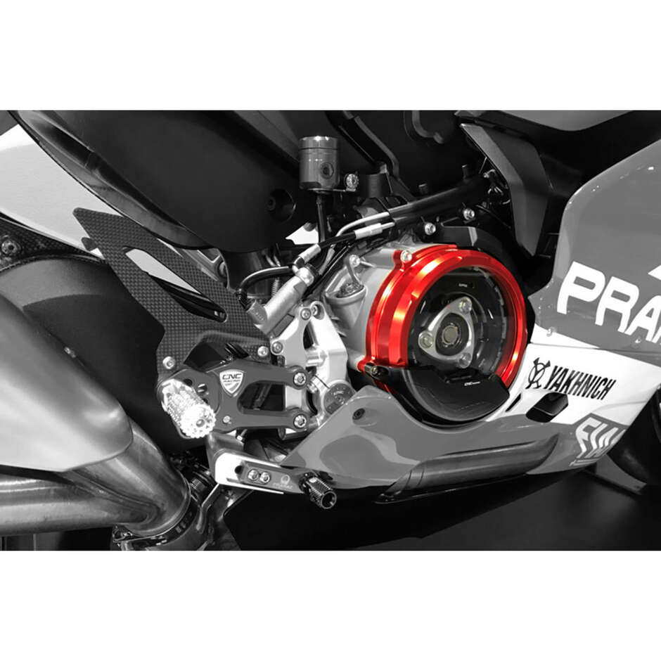 Carter de protection d'embrayage "RPS" côté droit PR301 Ducati SBK série Panigale CNC Racing Noir