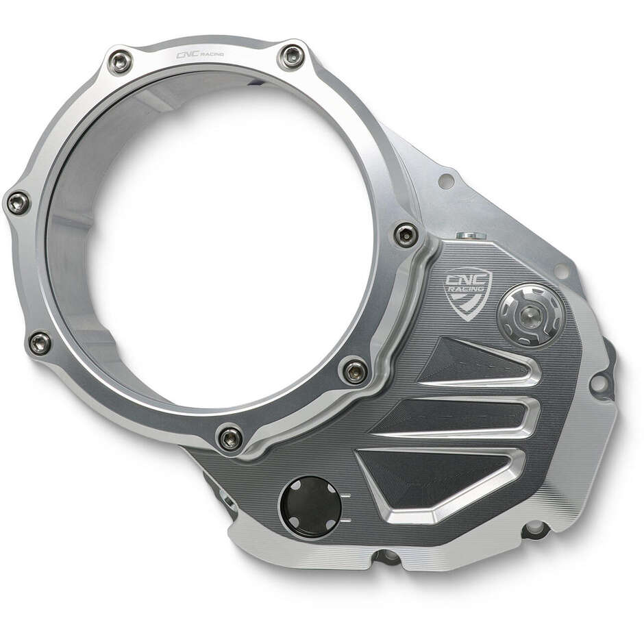 Carter d'embrayage transparent Ducati CNC Racing Silver