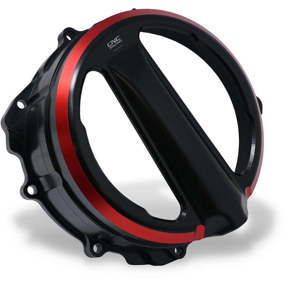 Carter frizione trasparente CA301 MV Agusta - comando a filo - Bicolor CNC Racing Nero Rosso
