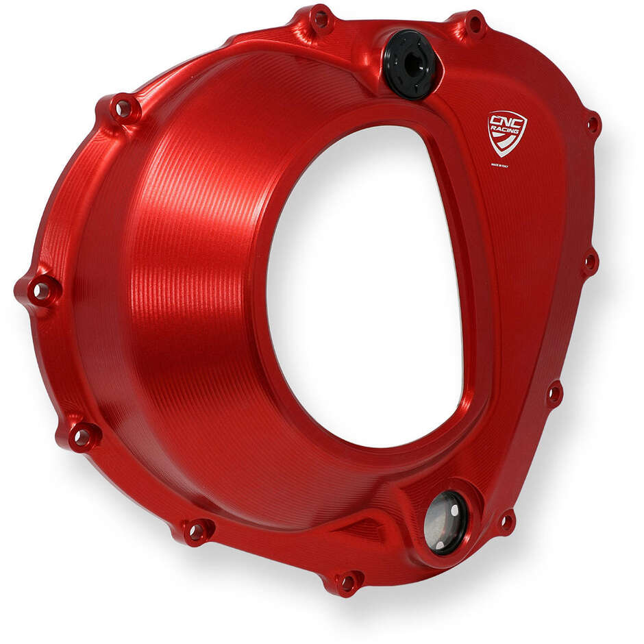 Carter frizione trasparente CA302 MV AGUSTA 4 CILINDRI CNC Racing Rosso