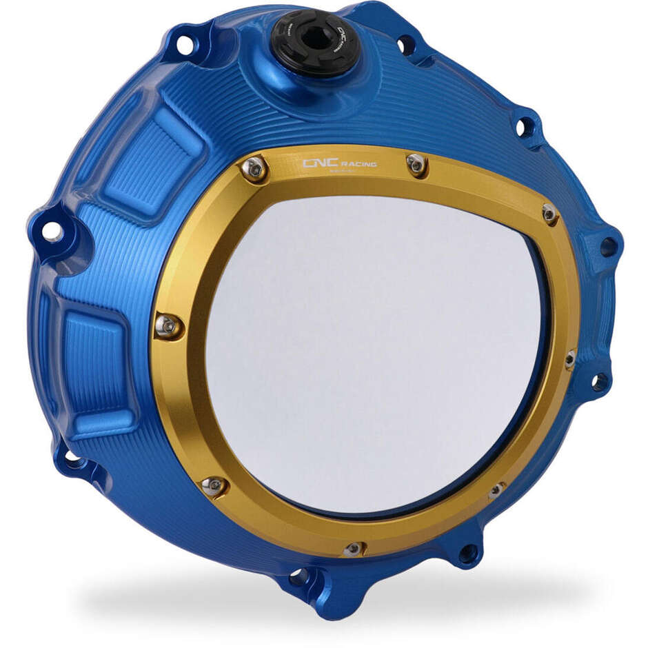 Carter frizione trasparente CA800 BMW CNC Racing Blu Oro