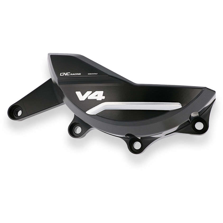 Carter protezione alternatore PR311 Ducati Panigale e Streetfighter V4 CNC Racing Nero Argento