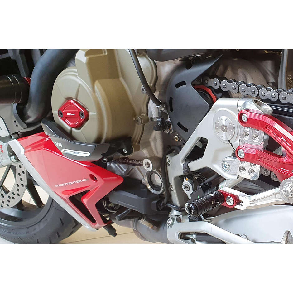 Carter protezione alternatore PR311 Ducati Panigale e Streetfighter V4 CNC Racing Nero Argento