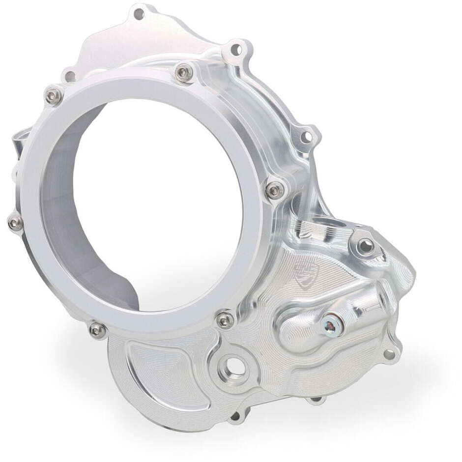 Carter transparent CA510 pour embrayage à huile Ducati CNC Racing Silver