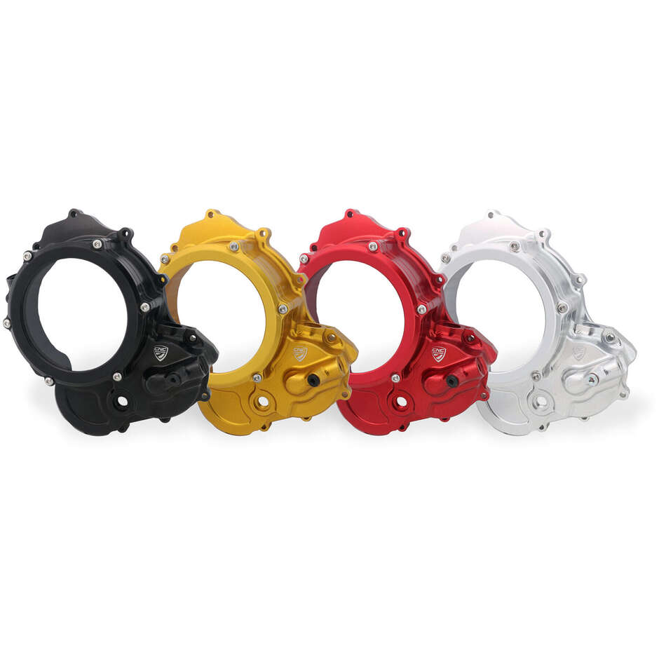 Carter transparent CA510 pour embrayage à huile Ducati CNC Racing Silver
