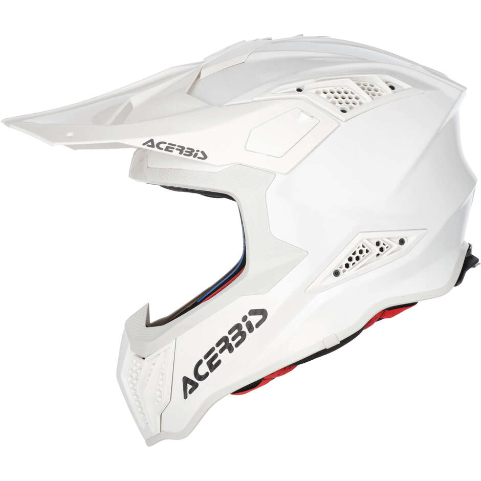 CASCO ACERBIS AIRSTRIKE FIM RACING#2 Bianco