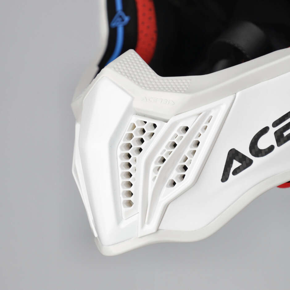 CASCO ACERBIS AIRSTRIKE FIM RACING#2 Bianco