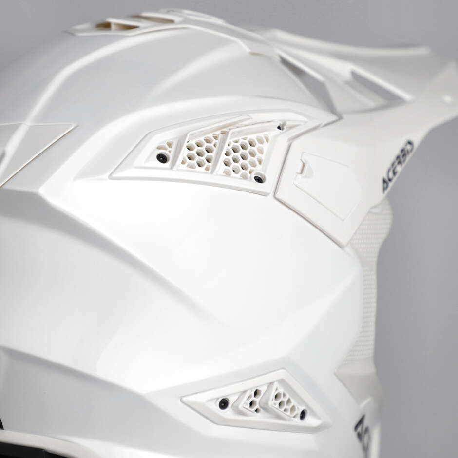 CASCO ACERBIS AIRSTRIKE FIM RACING#2 Bianco
