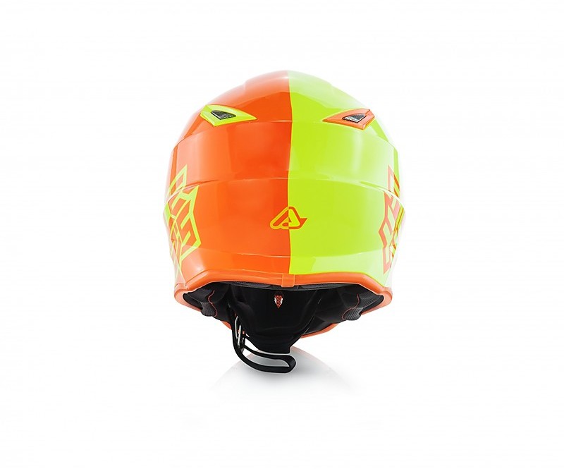 Casco Bambino Moto Cross Enduro Acerbis STEEL JUNIOR Arancio Giallo Fluo  Vendita Online 