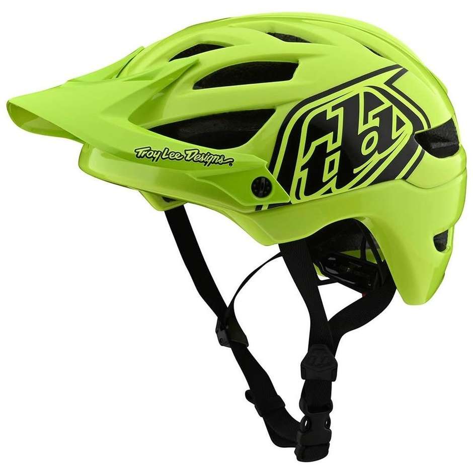 Casco Bici Bambino MTB Troy Lee Designs A1 DRONE Fluo Verde