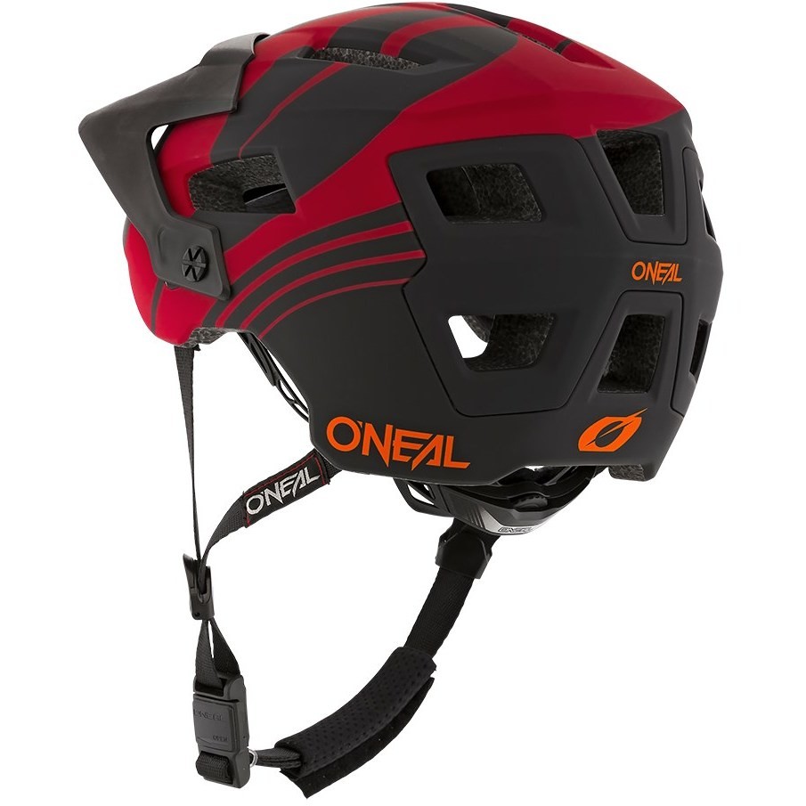 Casco Bici Oneal Mtb eBike Defender Nova Rosso Arancio Nero
