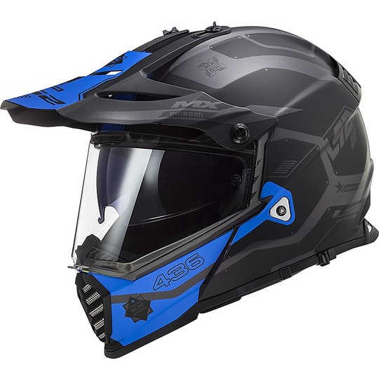 Casco Cross LS2 Pioneer - Nero Opaco, Taglia S | Policarbonato KPA, Sicurezza ERS - Foto 6