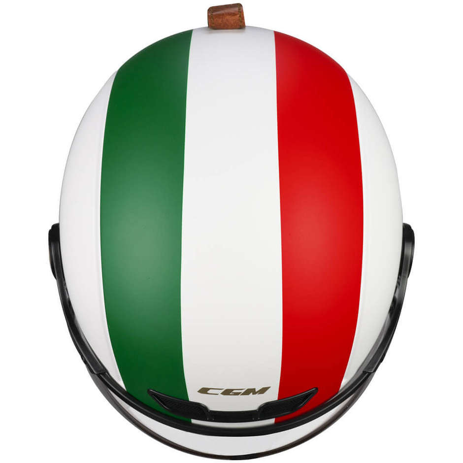 Casco da Bici & Sci CGM 801a EBI ITALIA Verde Bianco Rosso Opaco