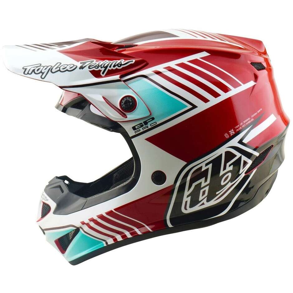 Casco Gp Pro MIPS Troy Lee Design Segment Rosso
