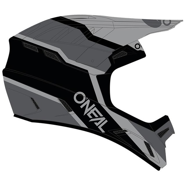 Casco Integrale Bici Mtb eBike Oneal Backflip Neon Nero grigio